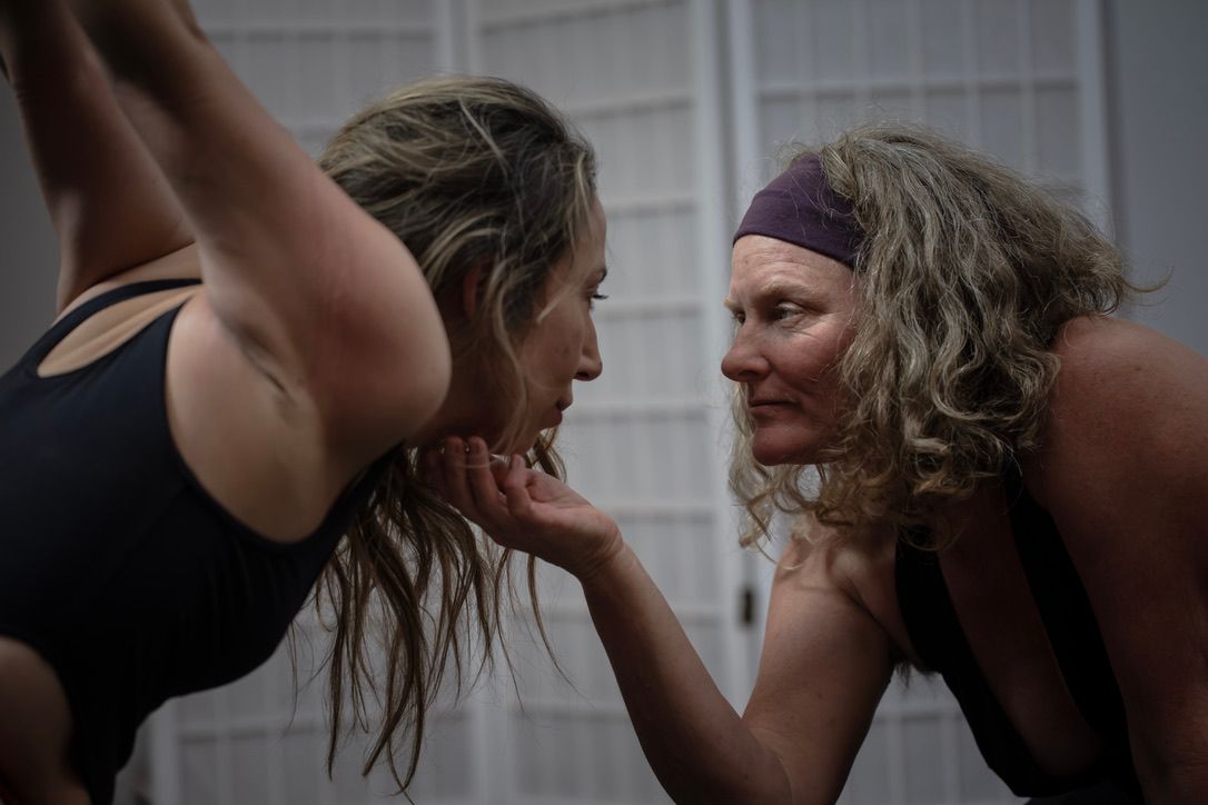 Heather and a partner face to face in connection
